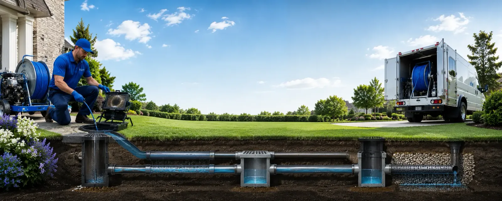 Outdoor drain cleaning information for La Place, IL